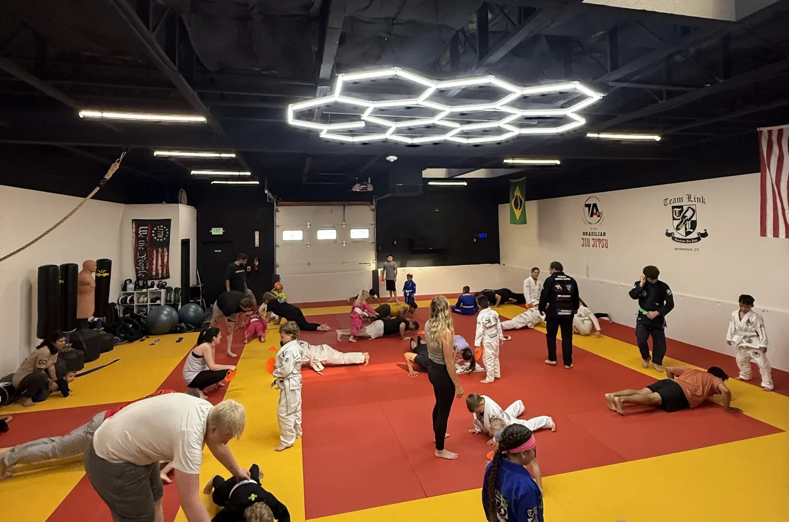 Child building coordination in martial arts